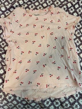 Old Navy Light Pink Cherry Tee